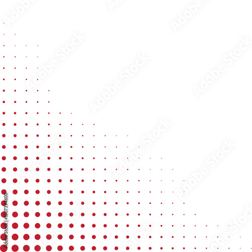 Abstract Halftone Dots Corner Decoration