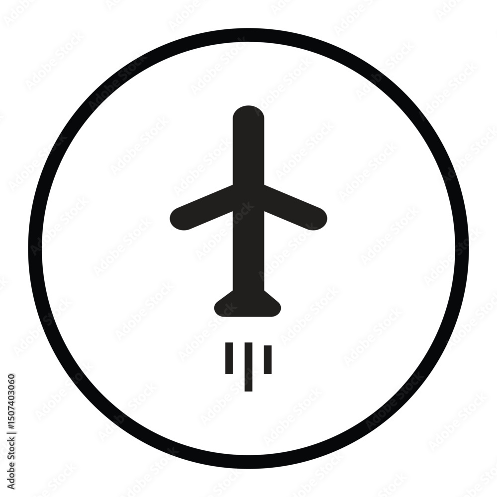Fototapeta premium airplane icon vector illustration