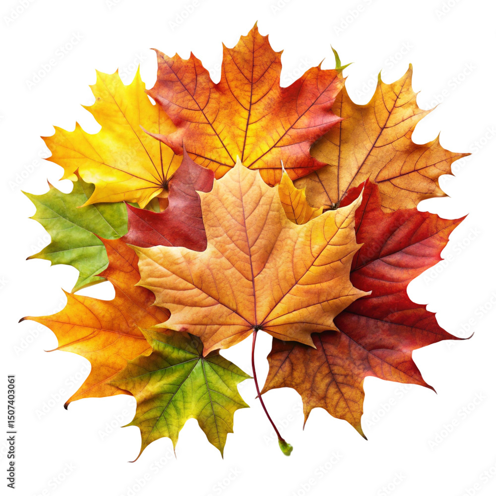 Obraz premium maple leaves isolated on white