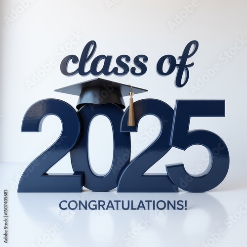 Class of 2025 graduation congratulations cap