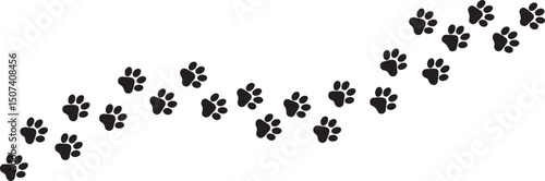 Animal Paw Print Vector Icons & Silhouettes