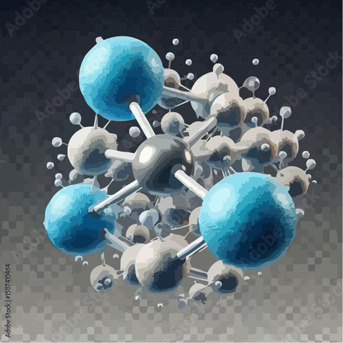 representation of chemical elements forming molecules 89