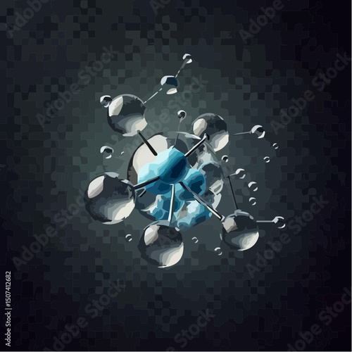 microscopic view of atoms forming molecules 37