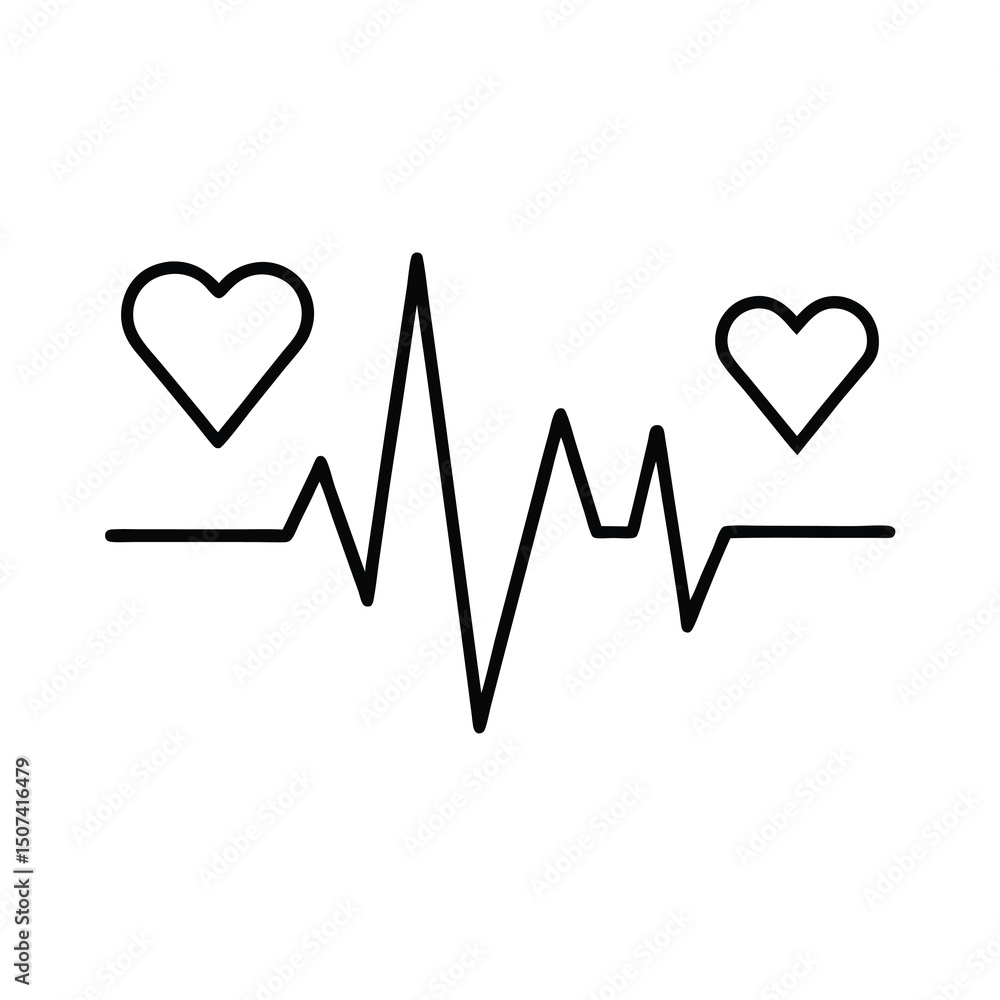 red heartbeat line collection with heart symbol red heartbeat line collection with heart symbol