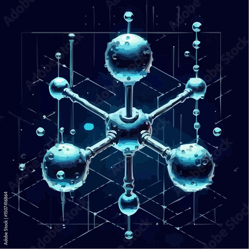 
the representation of a molecule being formed by atoms 96