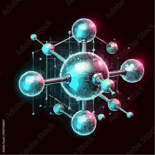 
the representation of a molecule being formed by atoms 95