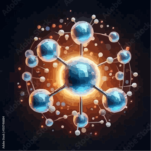 
the representation of a molecule being formed by atoms 94