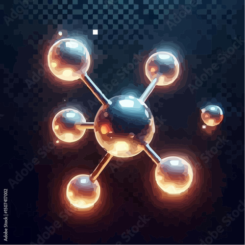 
the representation of a molecule being formed by atoms 81