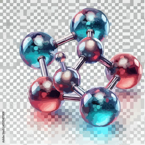 
the representation of a molecule being formed by atoms 80