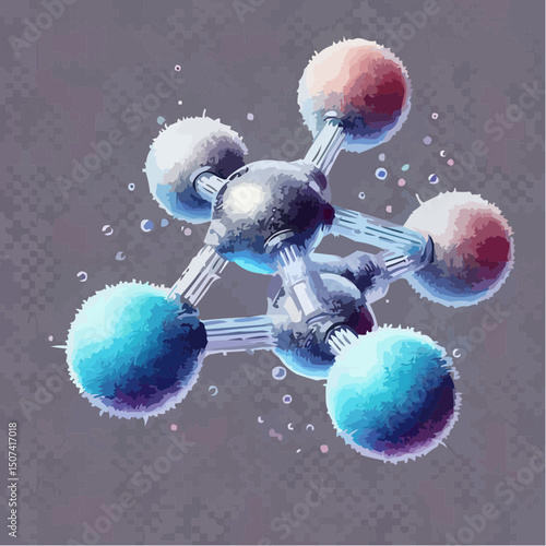 
the representation of a molecule being formed by atoms 79
