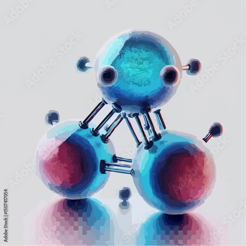 
the representation of a molecule being formed by atoms 76