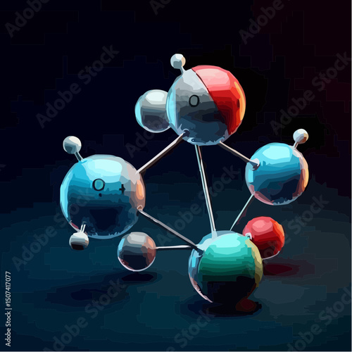 
the representation of a molecule being formed by atoms 74
