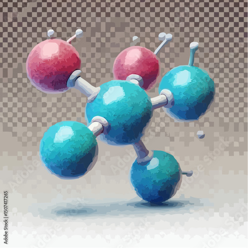 
the representation of a molecule being formed by atoms 51