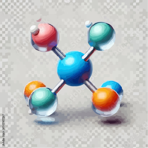 
the representation of a molecule being formed by atoms 50