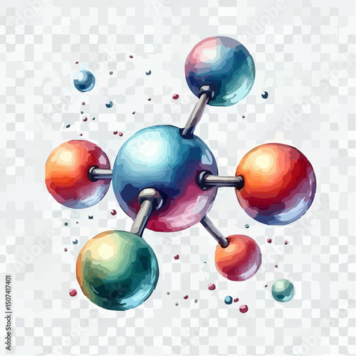 
the representation of a molecule being formed by atoms 32