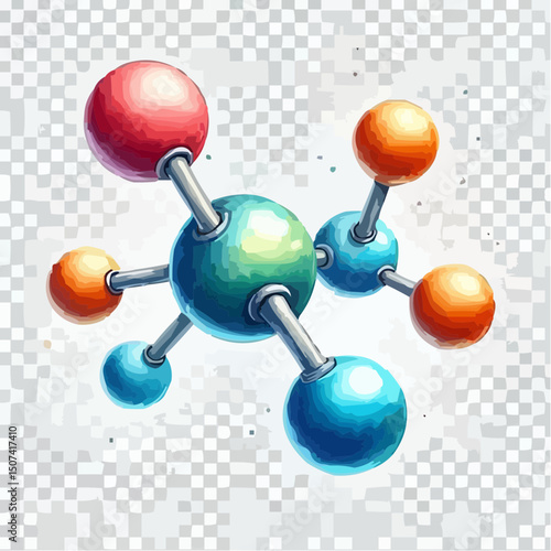 
the representation of a molecule being formed by atoms 30