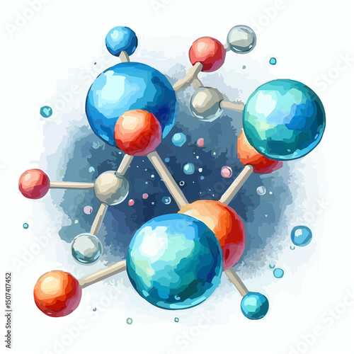 
the representation of a molecule being formed by atoms 26