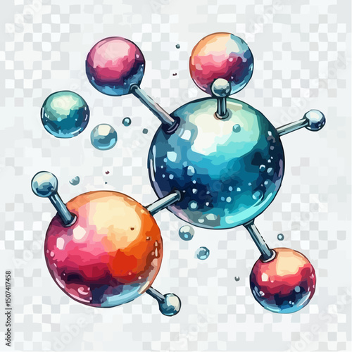 
the representation of a molecule being formed by atoms 25