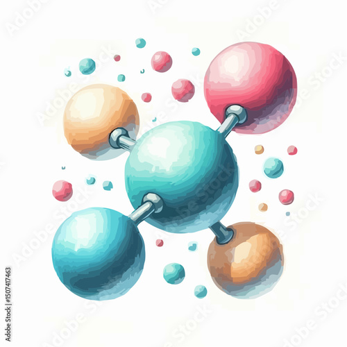 
the representation of a molecule being formed by atoms 24