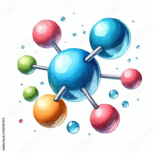 
the representation of a molecule being formed by atoms 22