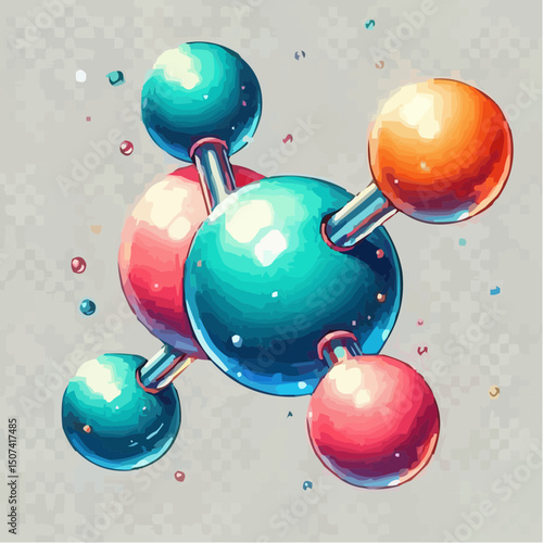 
the representation of a molecule being formed by atoms 20