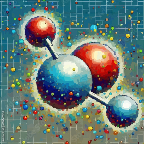 
the representation of a molecule being formed by atoms 4