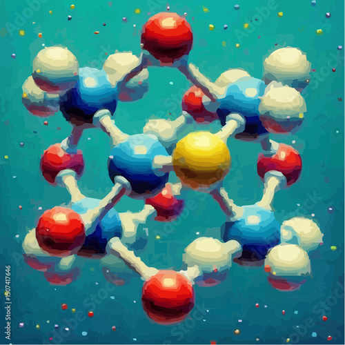 
the representation of a molecule being formed by atoms 3