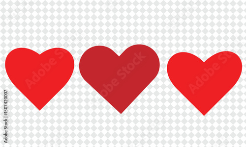 red heart on a png background