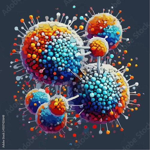 three-dimensional image of atoms forming molecules 31