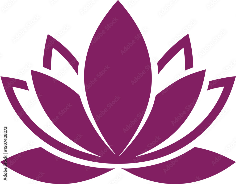 Naklejka premium Lotus flower logo