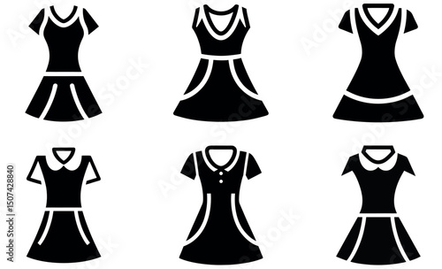 Collection of Stylish Women's Dresses in Simple Silhouette