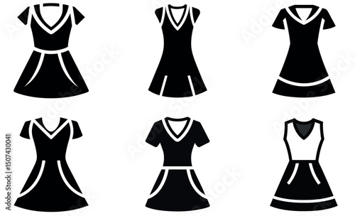 Collection of Stylish Women's Dresses in Simple Silhouette