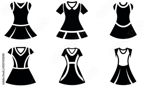 Collection of Stylish Women's Dresses in Simple Silhouette