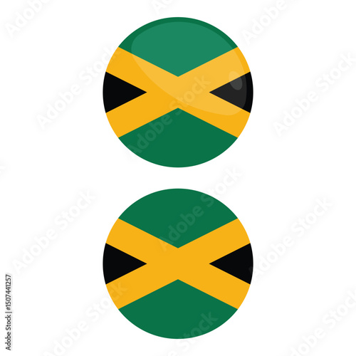 Free Download Jamaica Flag Icon Vector Design. - GFXLoad