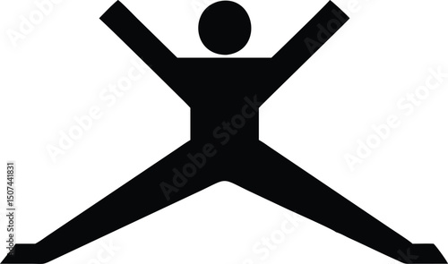 Abstract Person Icon Silhouette Graphic Design