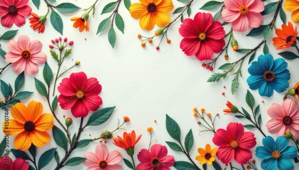Small scale scattered blooms, repeating motif, vector, texture Small scale scattered blooms, repeating motif, vector, texture