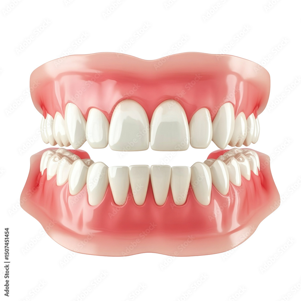 Obraz premium Model Of Human Ideal Tooth isolated on a transparent background