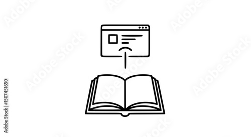 Online book, digital library, ebook, reading, knowledge, education