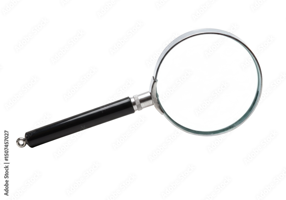Magnifying glass isolated on transparent background Magnifying glass isolated on transparent background