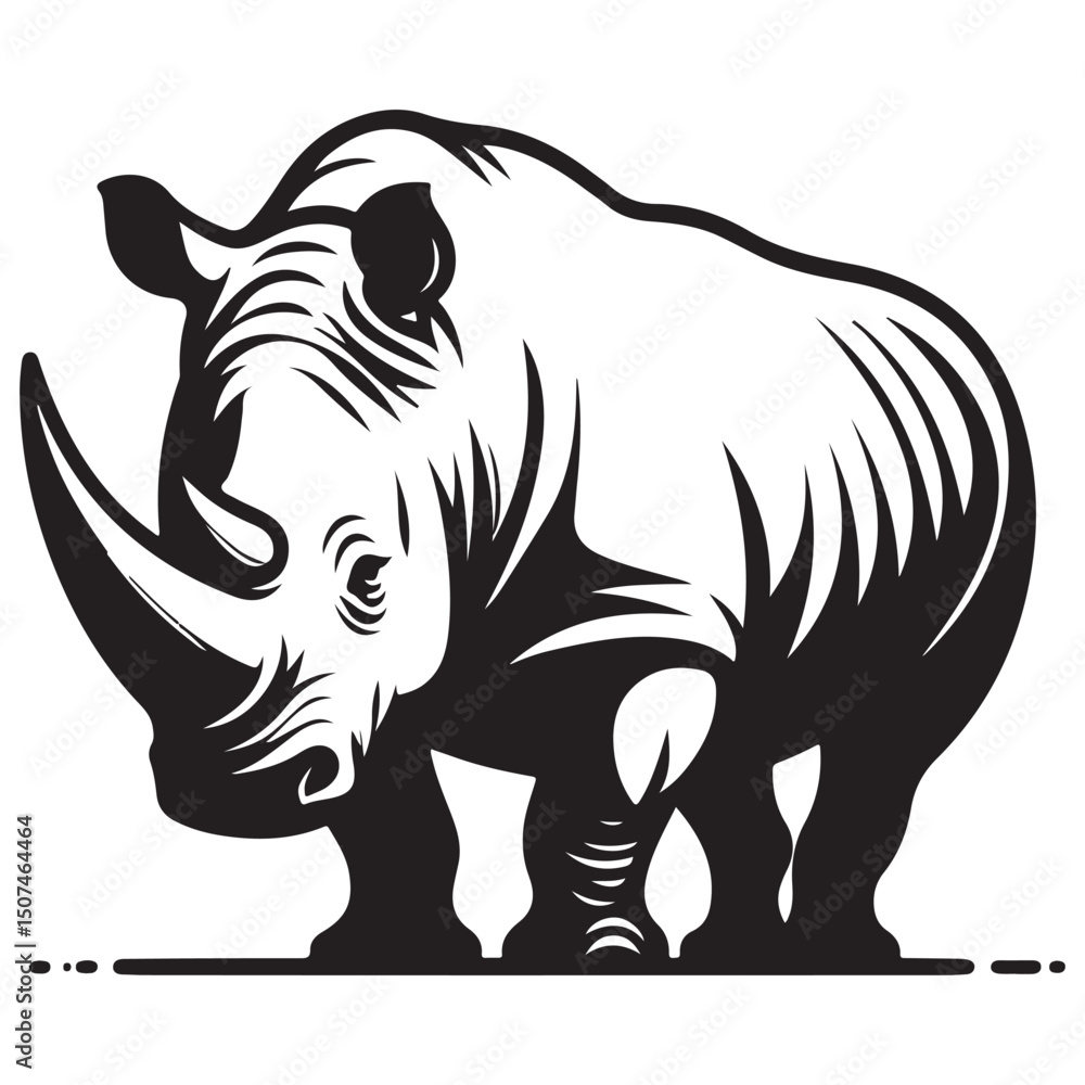 Fototapeta premium rhino vector illustration