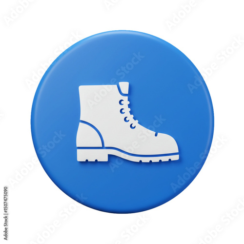 Safety boots icon, emphasizing foot protection.