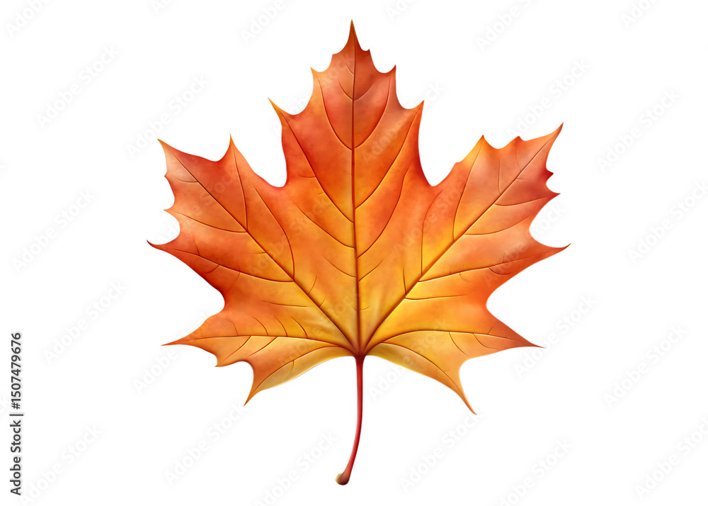 Fototapeta premium maple leaf isolated on white