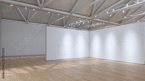 Spacious Empty Exhibition Hall