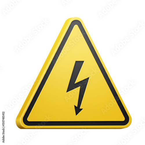 Electrical hazard warning indicating risk of electric shock.