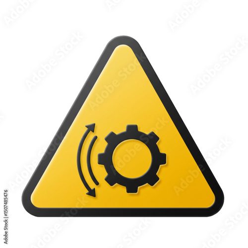 Automatic machinery warning to avoid sudden movements.