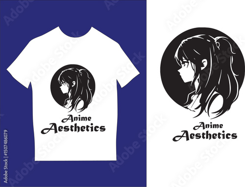 Anime T-shirt vector design