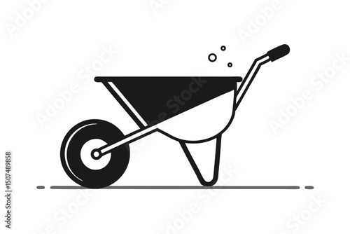 wheelbarrow farm equipment construction tools 