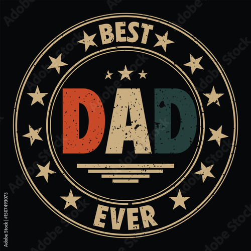 Best Dad Ever Stamp