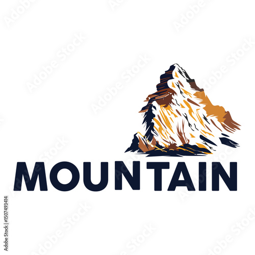 Mountain hiking typography vactor t-shirt 