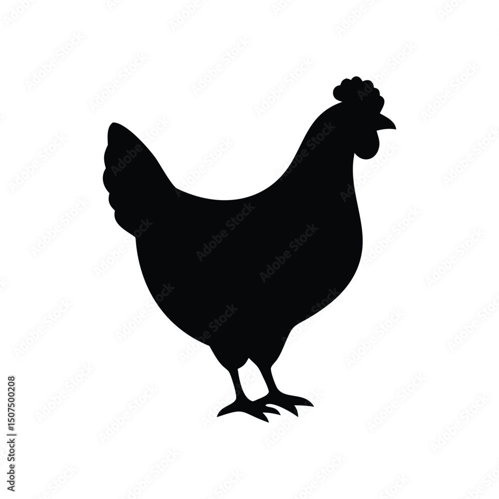 Chicken silhouette Chicken silhouette